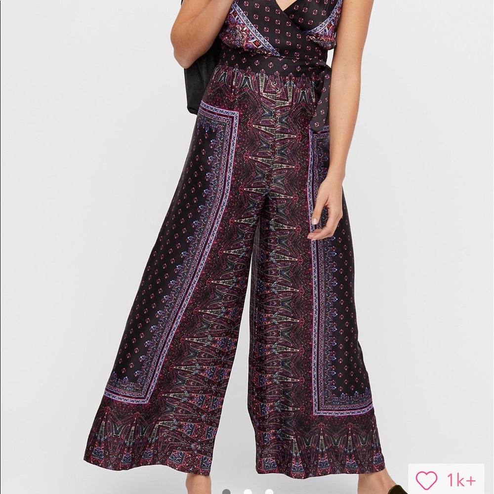 NWT Free people Britt printed Jumpsuit